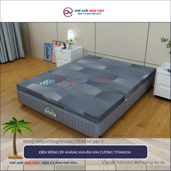 Đệm bông ép Kim Cương Titanium
